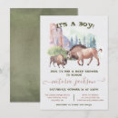 Search for buffalo baby shower invitations Watercolor