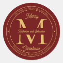 Search for simple dark red stickers Merry christmas