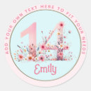 Search for 14th birthday stickers Pink