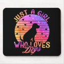 Search for not just a dog mouse mats Girl