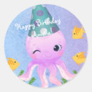 Search for purple octopus stickers Fish