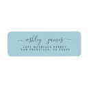 Search for light blue return address labels Chic