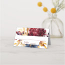 Search for burgundy place cards Elegant botanical