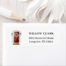 Search for red door return address labels New home