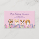 Search for dog sitting business cards Service