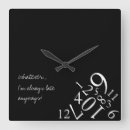 Search for always late clocks Cute