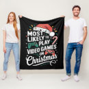 Search for gamer blankets Santa