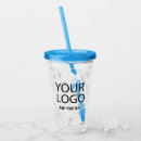 Search for business logo tumblers Double wall clear plastic