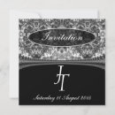 Search for black white damask wedding invitations Stylish