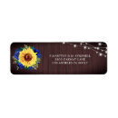 Search for barn wood return address labels Sunflower