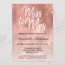 Search for metallic bridal shower invitations Girly