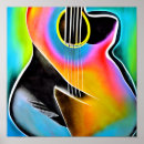 Search for abstract guitar posters Colorful
