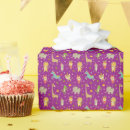 Search for unicorn holiday wrapping paper Purple