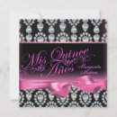 Search for pink black quinceanera invitations Girly