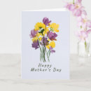 Search for purple mothers day cards Yellow