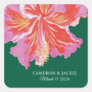 Search for hibiscus wedding stickers Watercolor flower