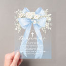 Search for white christening invitations Bow