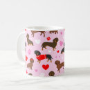 Search for dachshund valentine mugs Doxie