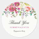 Search for engagement thank you stickers Flowers