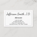 Search for advocate business cards Professional