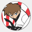 Search for ninja boy stickers Black belt