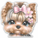 Search for large bow stickers Puppy