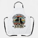 Search for wolf silhouette aprons Dog