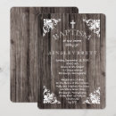 Search for rustic christening invitations Baby