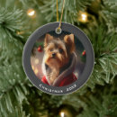 Search for yorkie christmas tree decorations Dog