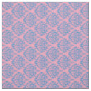 Search for blue damask fabric Girly