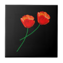 Search for red flower tiles Poppy
