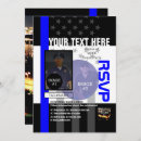 Search for law enforcement graduation invitations Thin blue line