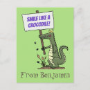 Search for funny no sign postcards Crocodile