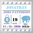 Search for birth announcement posters Newborn