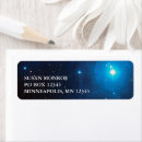 Search for constellations return address labels Blue