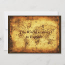 Search for vintage world map invitations Maps