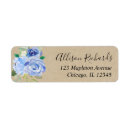 Search for rose flowers return address labels Rustic