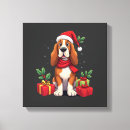 Search for santa canvas prints Dog