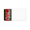 Search for red white and green return address labels Festive
