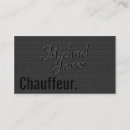 Search for chauffeur business cards Luxury