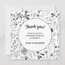Search for wild flowers thank you cards Simple