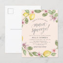 Search for postcard bridal shower invitations Watercolor