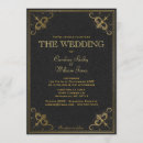 Search for leather wedding invitations Gold