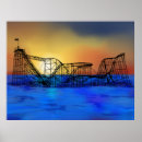 Search for rollercoaster art Sunset