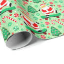 Search for christmas sports wrapping paper Santa