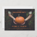 Search for teen halloween invitations Black