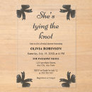 Search for tying the knot bridal shower invitations Typography simple minimal chic