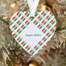 Search for italy flag christmas tree decorations Green white red