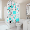 Search for mid century shower curtains White