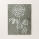 Search for floral puzzles Silhouettes